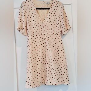 Madewell Silk Clover Button-Front Dress in Strawberries Print - Size 2